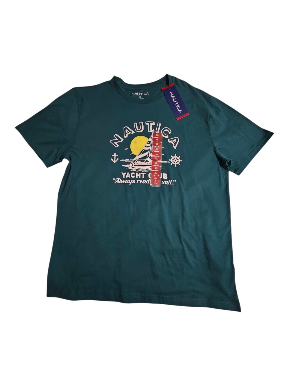 Nautica Teal Short-Sleeve Yacht Club Graphic Tee